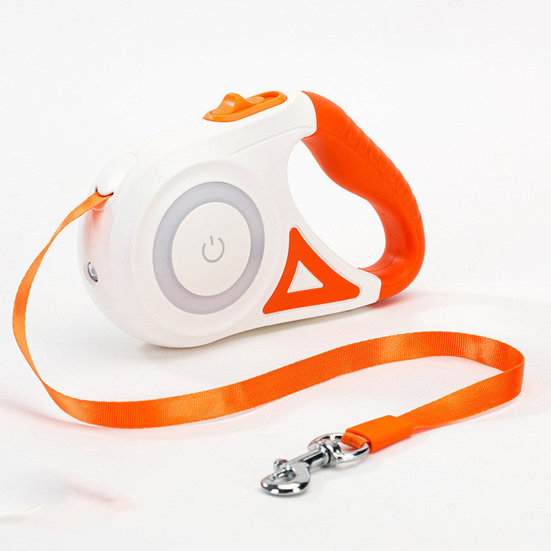 Dog Leash Retractable with Colorful Streamer