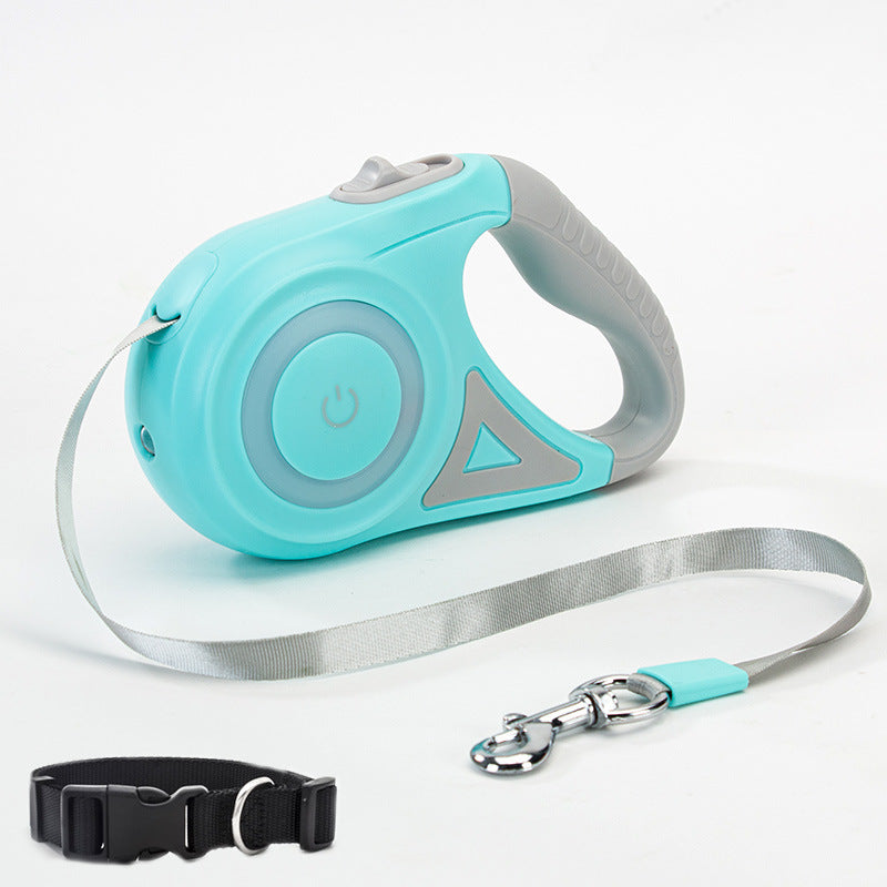 Dog Leash Retractable with Colorful Streamer