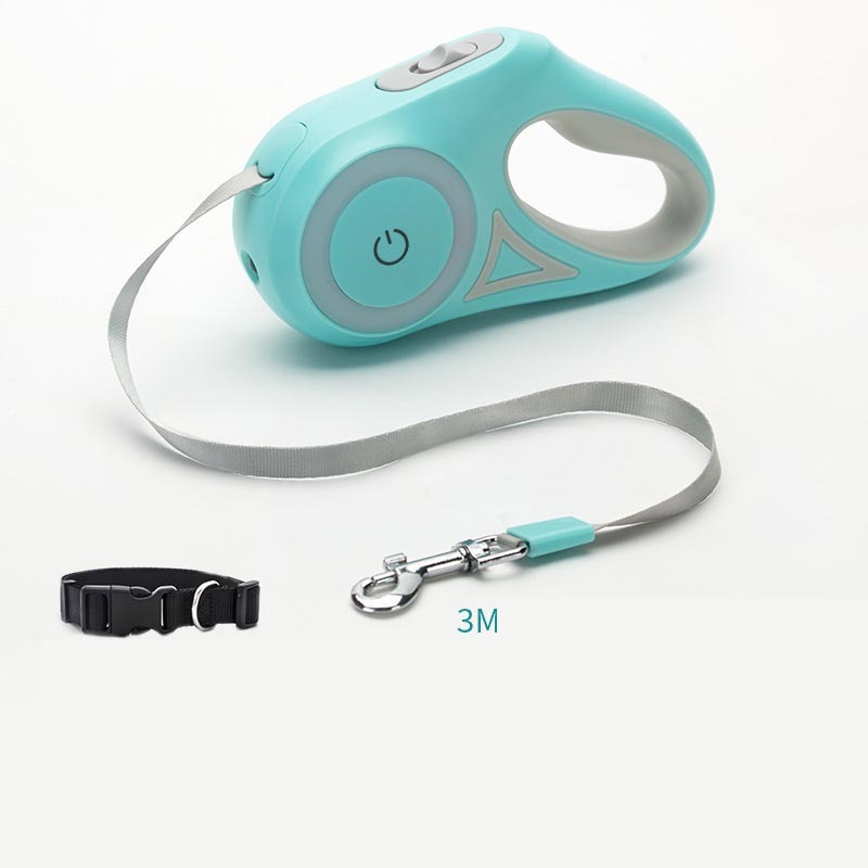 Dog Leash Retractable with Colorful Streamer