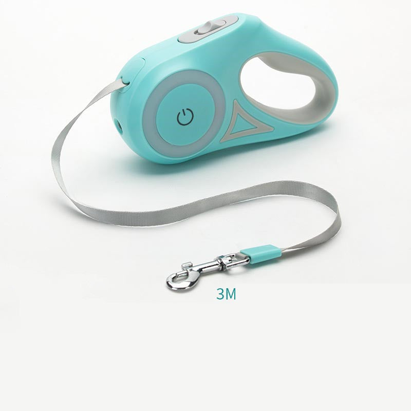 Dog Leash Retractable with Colorful Streamer