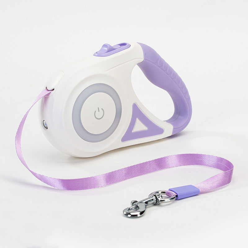 Dog Leash Retractable with Colorful Streamer
